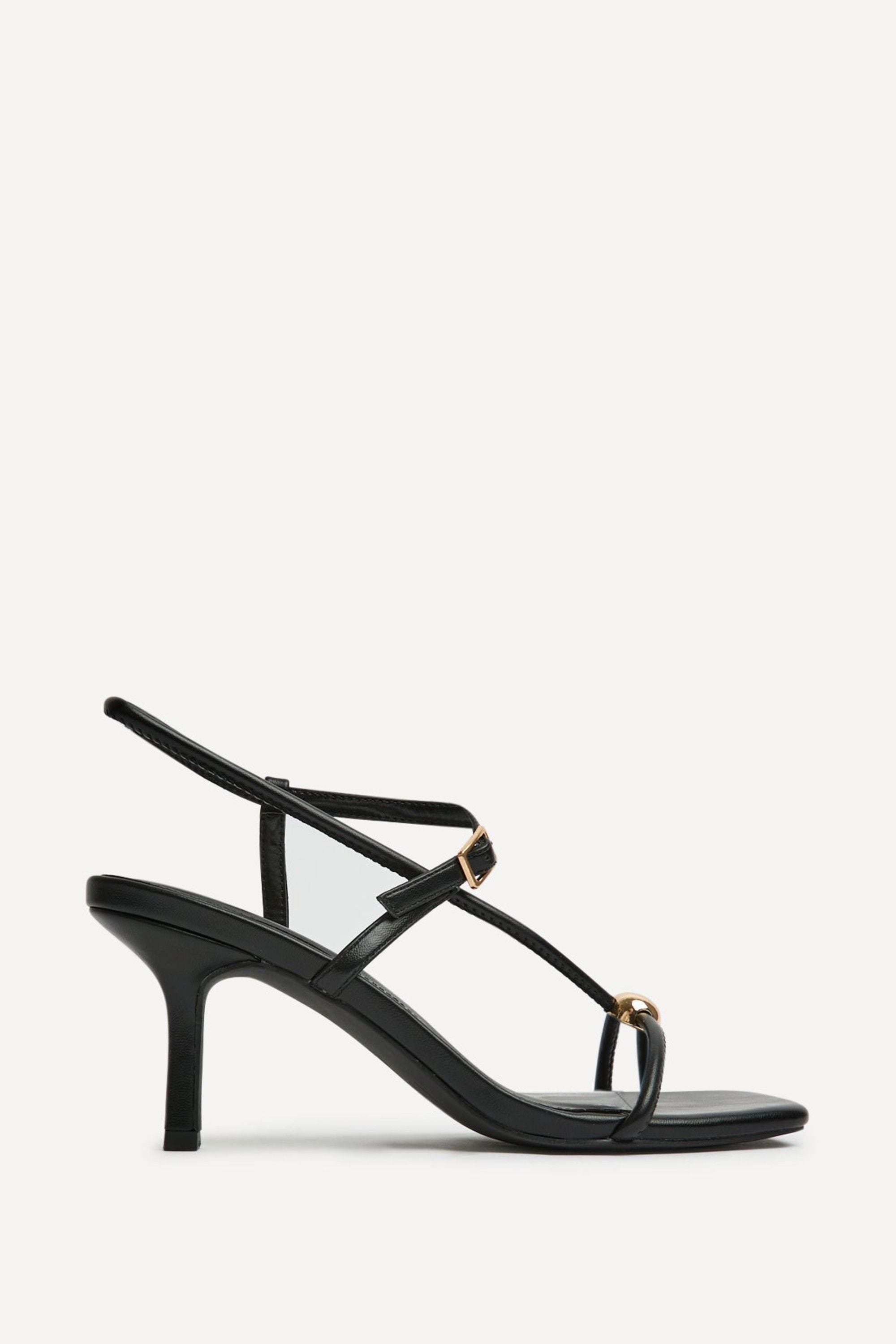 Linzi Immersed Black Heeled Sandals