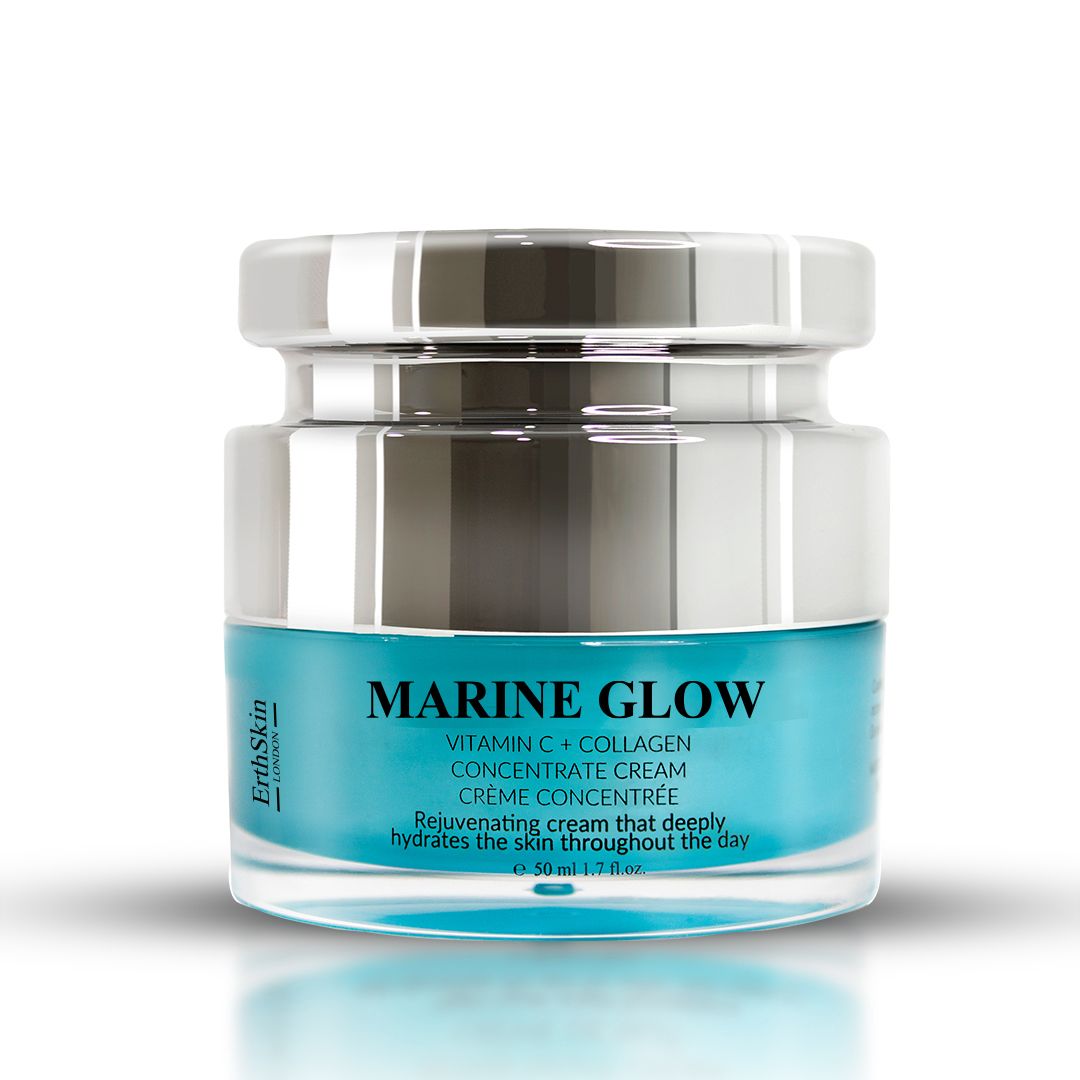 Erth Skin London Marine Glow Set: Vitamin C Serum 30ml + Marine Collagen Cream 50ml image 5