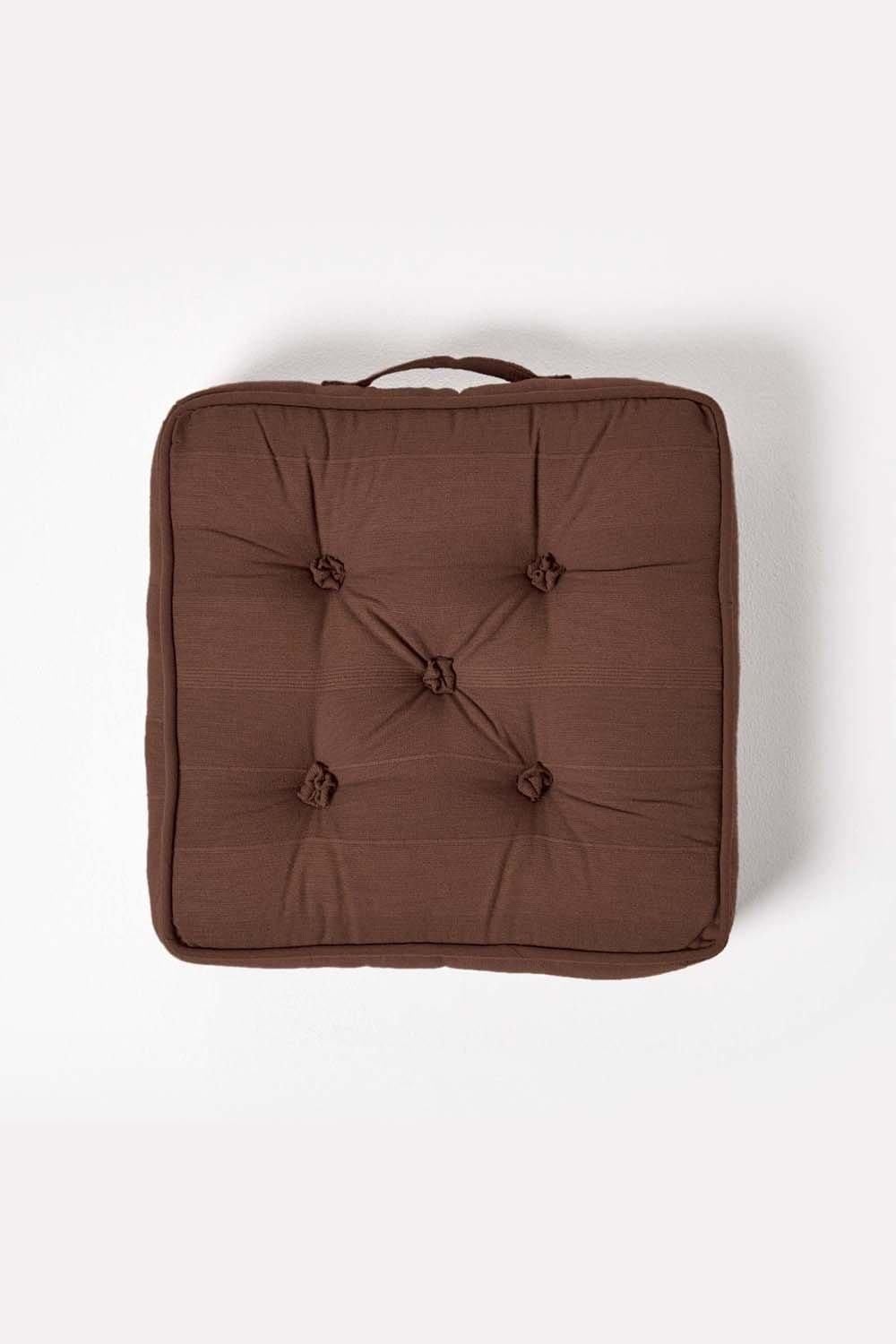 Homescapes Rajput Ribbed Cotton Floor Cushion image 3