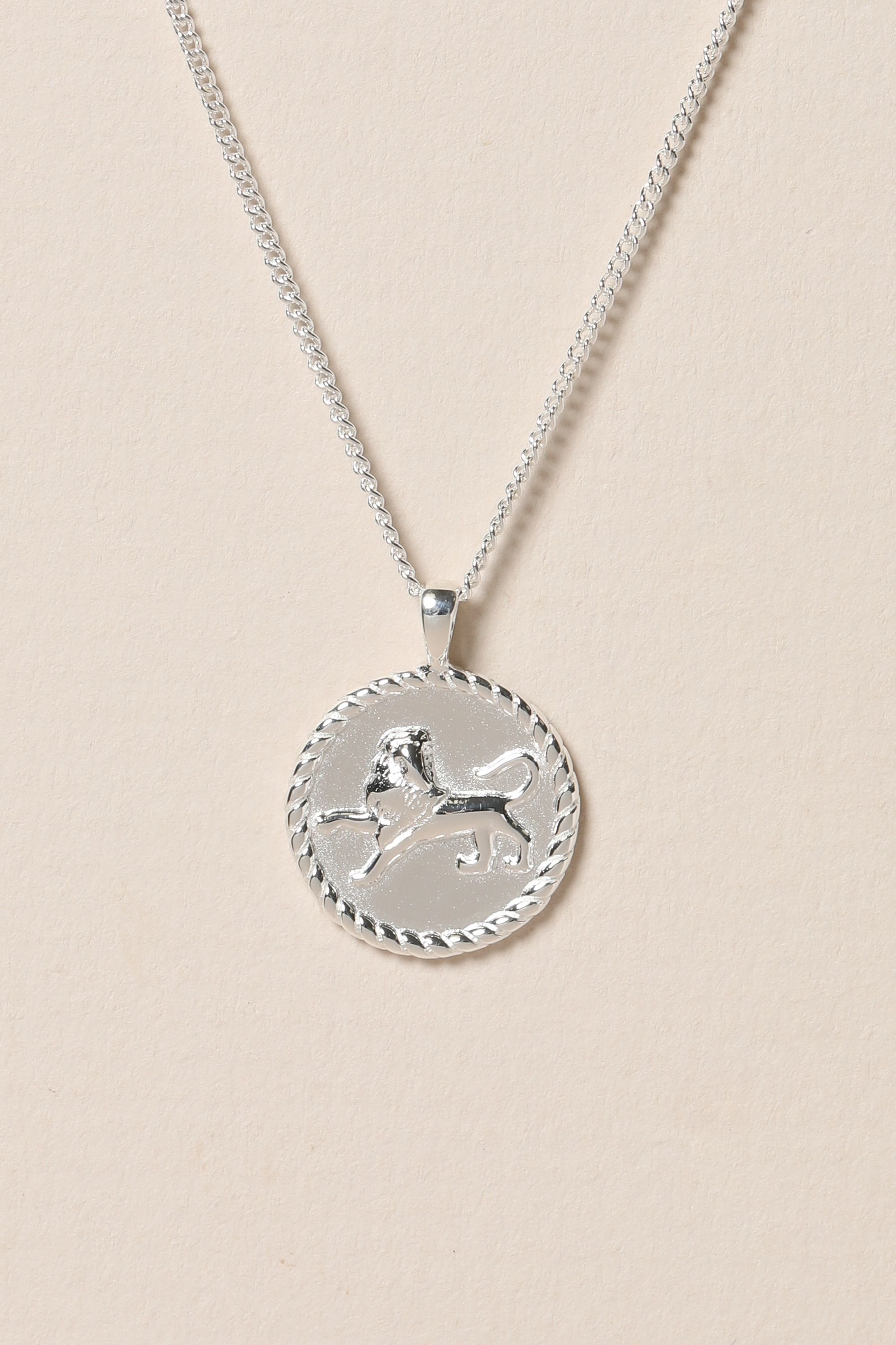 Simply Silver Sterling Silver 925 Zodiac Pendant - Leo image 2