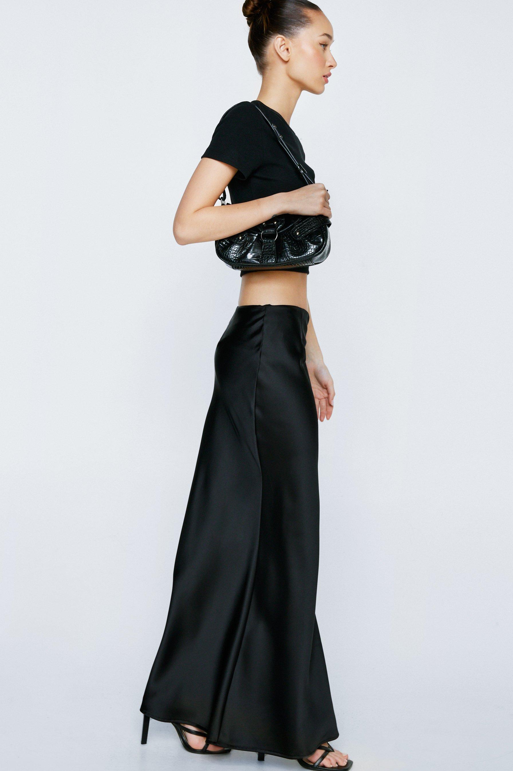 NastyGal Satin Maxi Skirt image 1