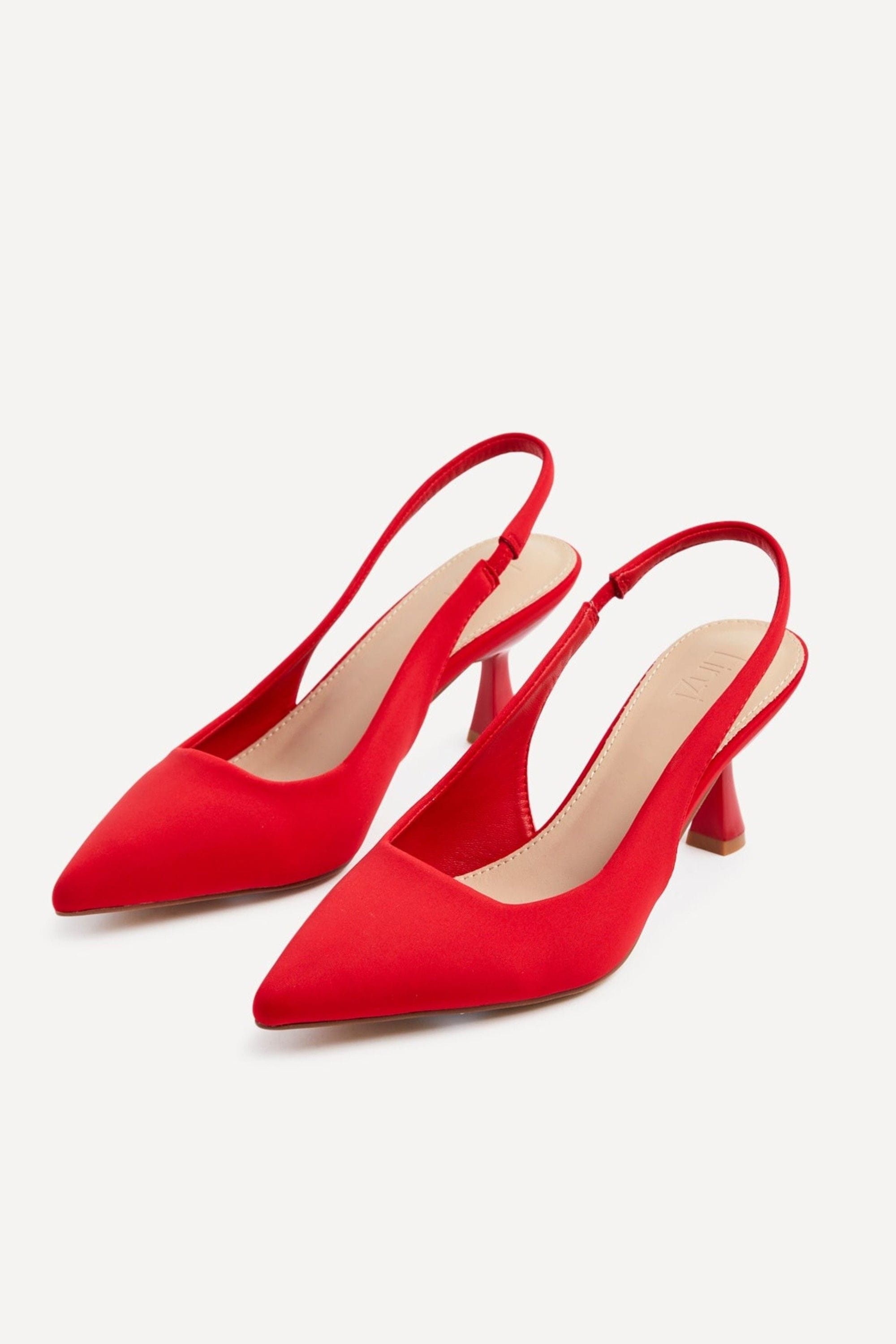 Linzi Presley Red Lycra Court Heels image 4