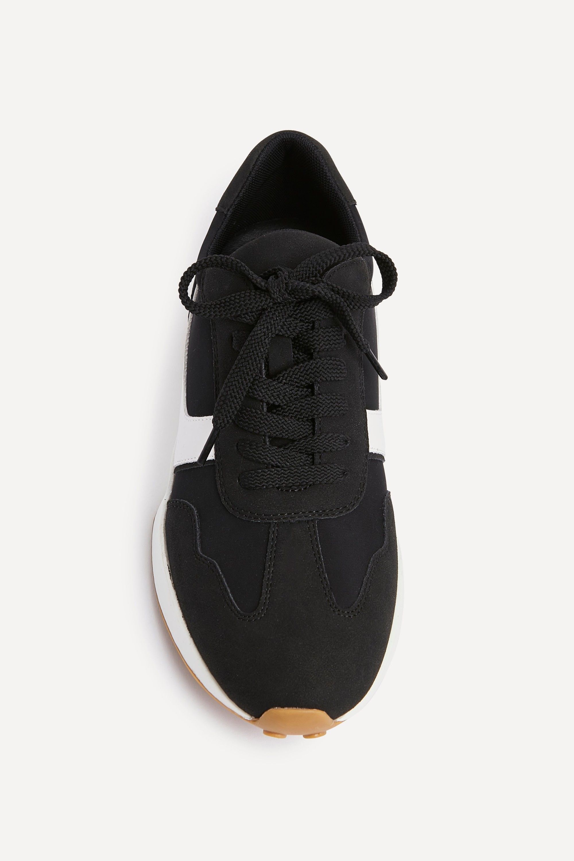 Linzi Hustle Black Suede Mix Sports Trainers image 4