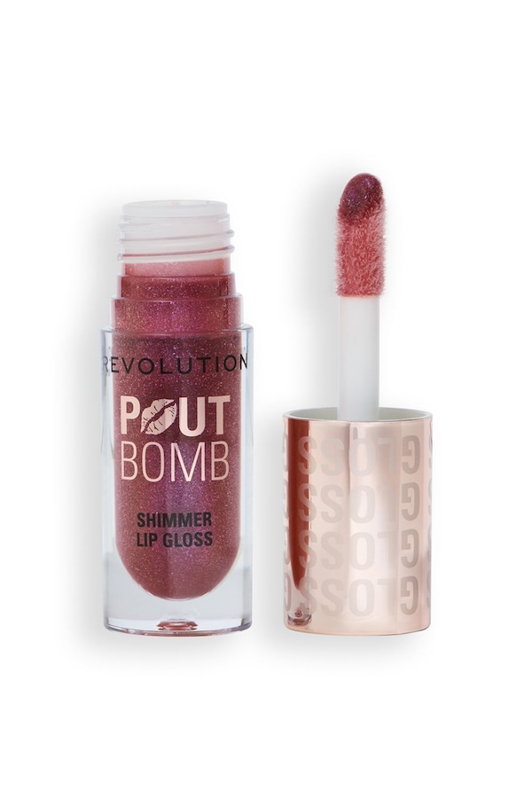 Revolution Pout Bomb Shimmer Lip Gloss Berry Lustre