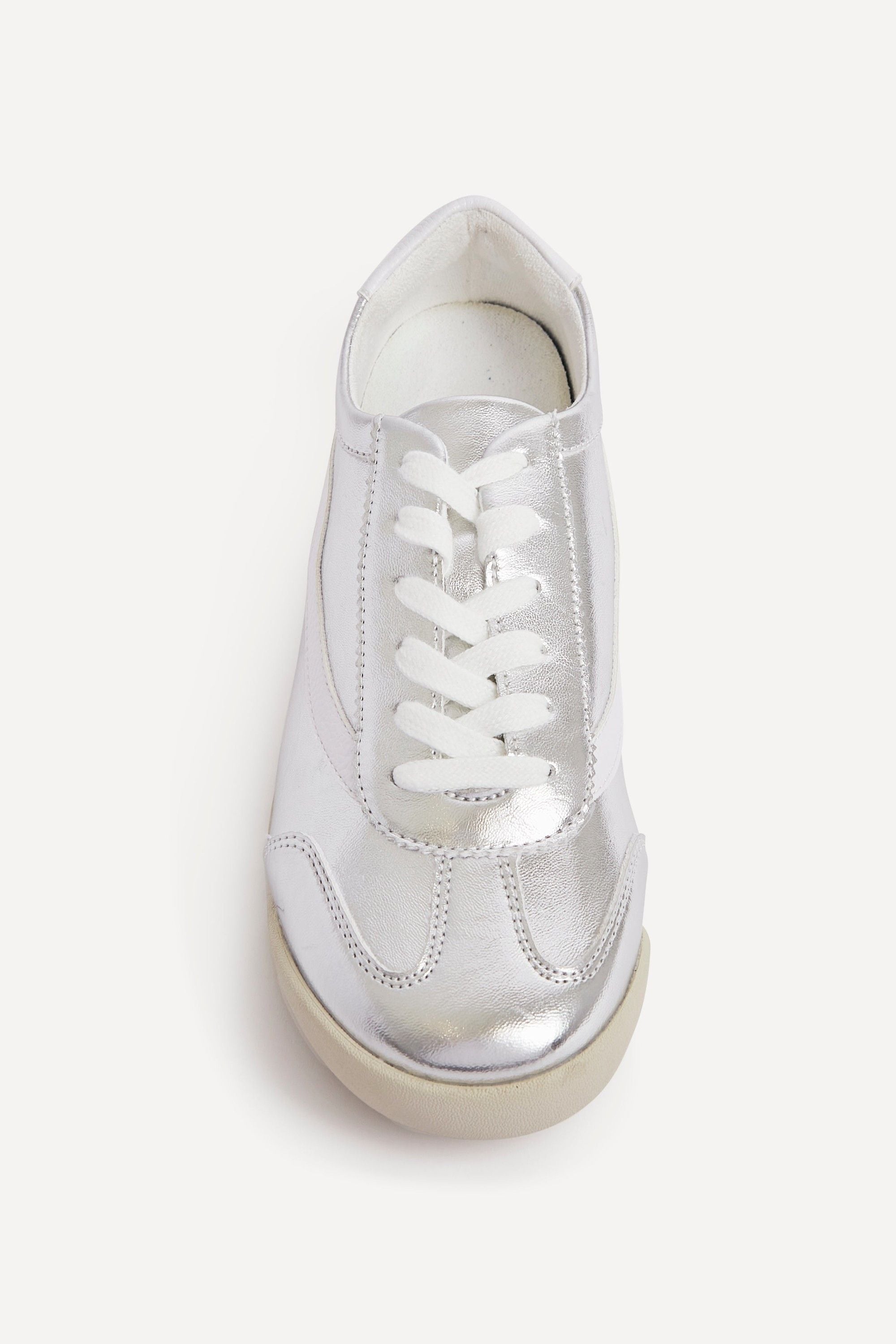 Linzi Flash Silver Retro Style Trainers image 4