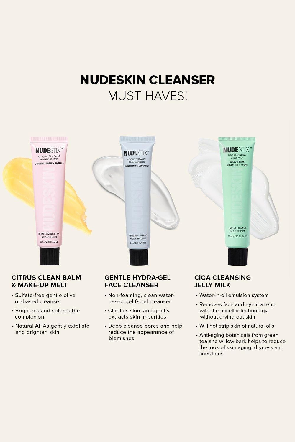 Nudestix Nudeskin Gentle Hydra-Gel Face Cleanser 70ml Multi image 10