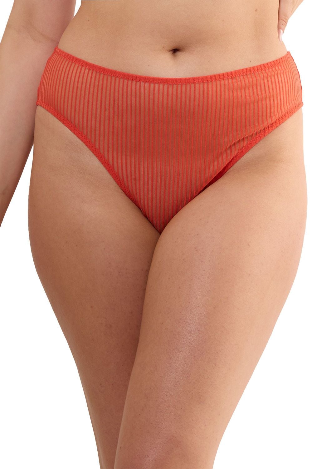 Playful Promises Veronica Red Microstripe Hipster 'Brief'