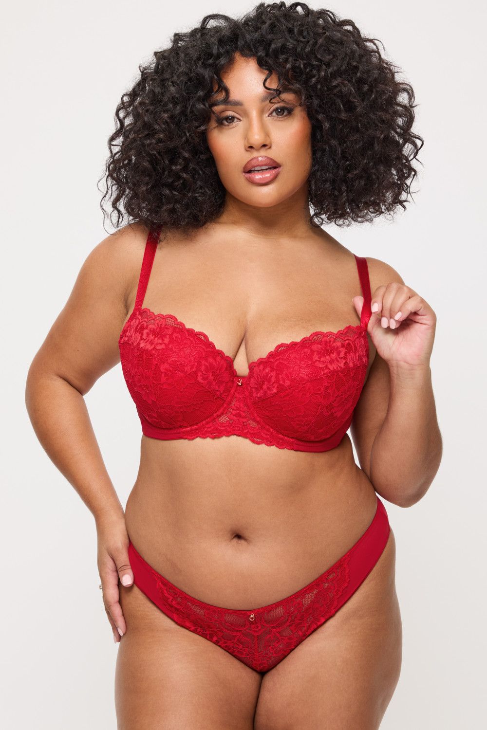 Ann Summers Valentines Sexy Lace Padded Balcony Bra image 1