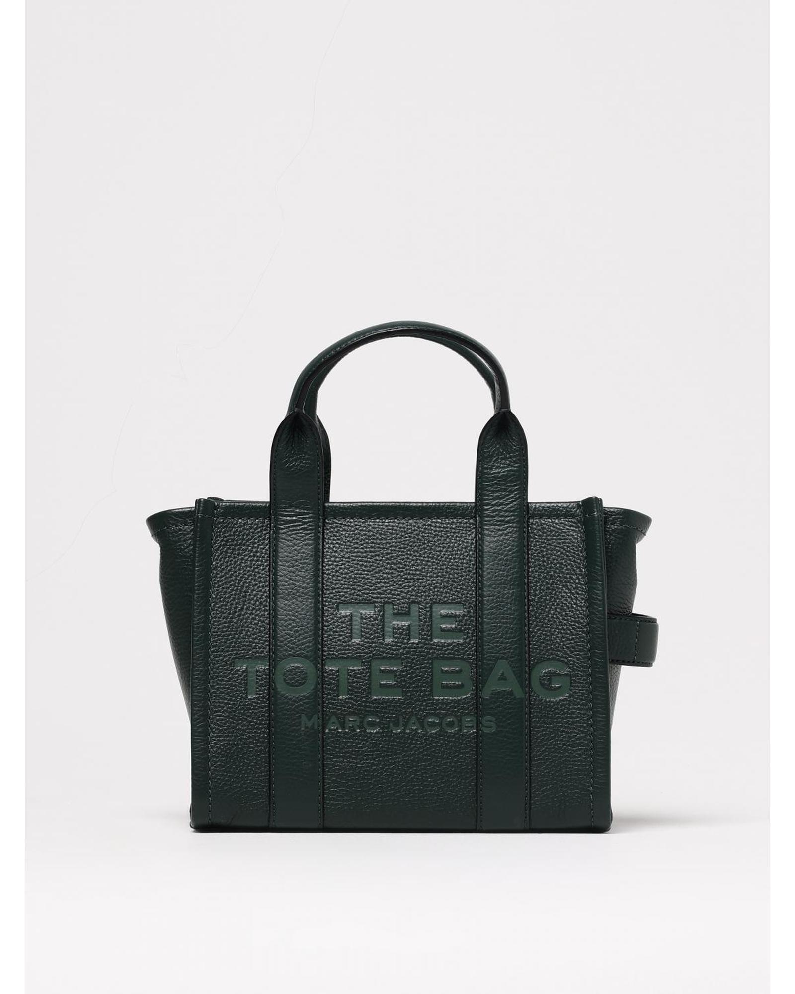 Marc Jacobs The Tote Bag Embossed Logo Wo - Green Handbags image 1