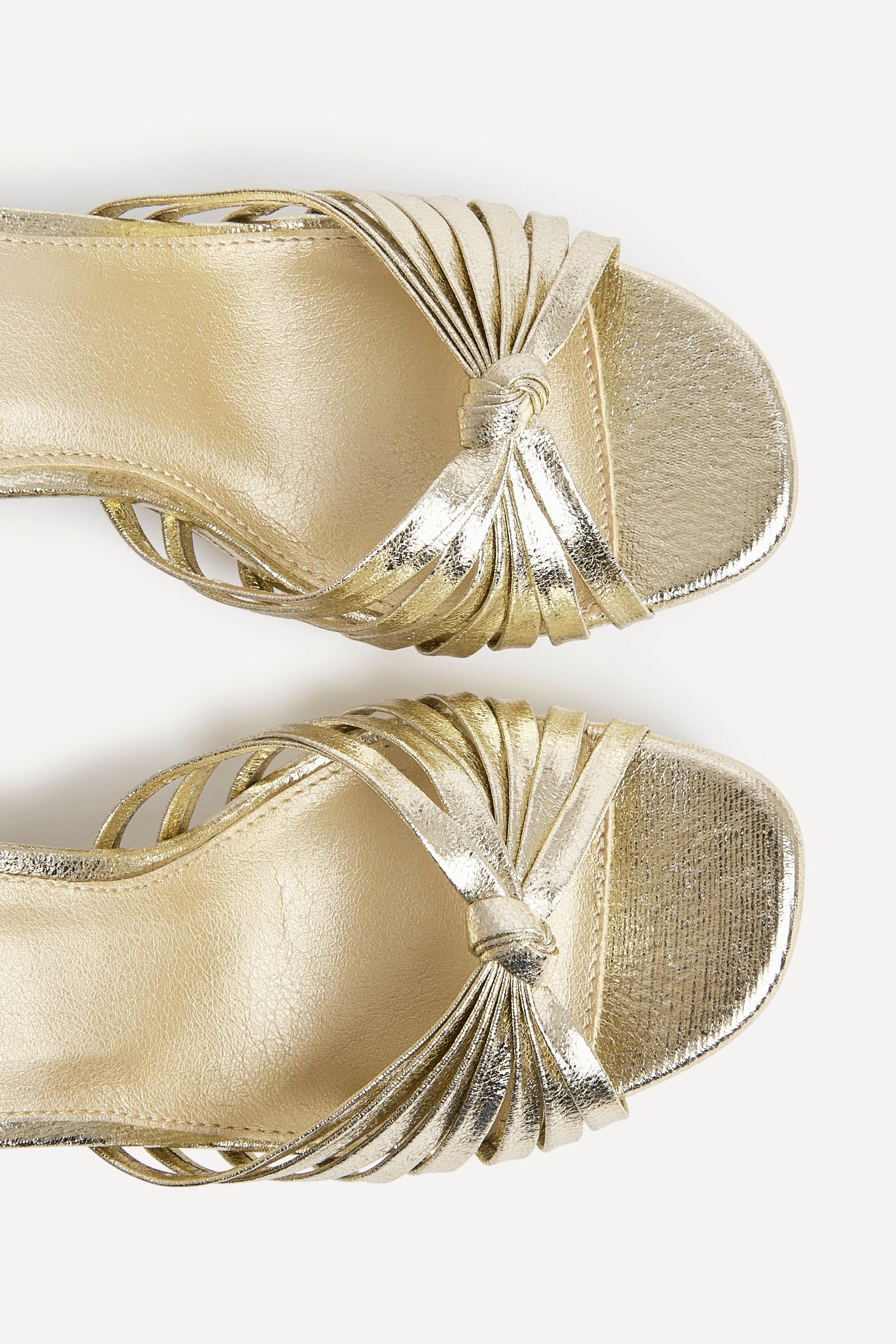 Linzi Socialite Gold Platform Heels image 5