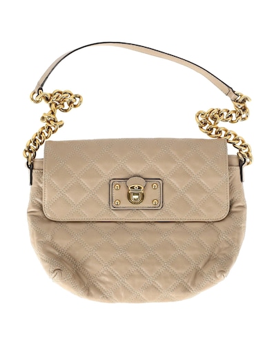 Marc Jacobs Preloved Quilted Leather Crossbody Bag Wo - Beige Handbags