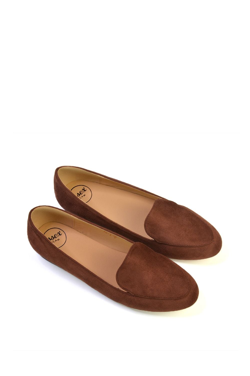 XY London 'Ashleen' Flat Low Block Heeled Slip on Ballerina Pump Shoes image 4