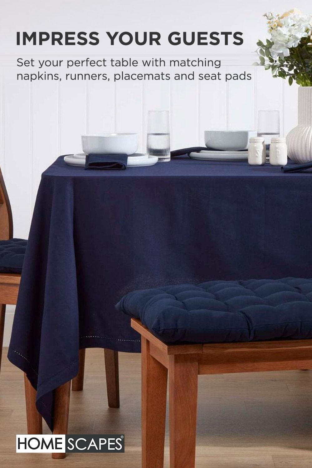 Homescapes Garden Bench Cushion Luxury 2 Seater Cotton Indoor Outdoor Pad, 108 x 42cm image 7