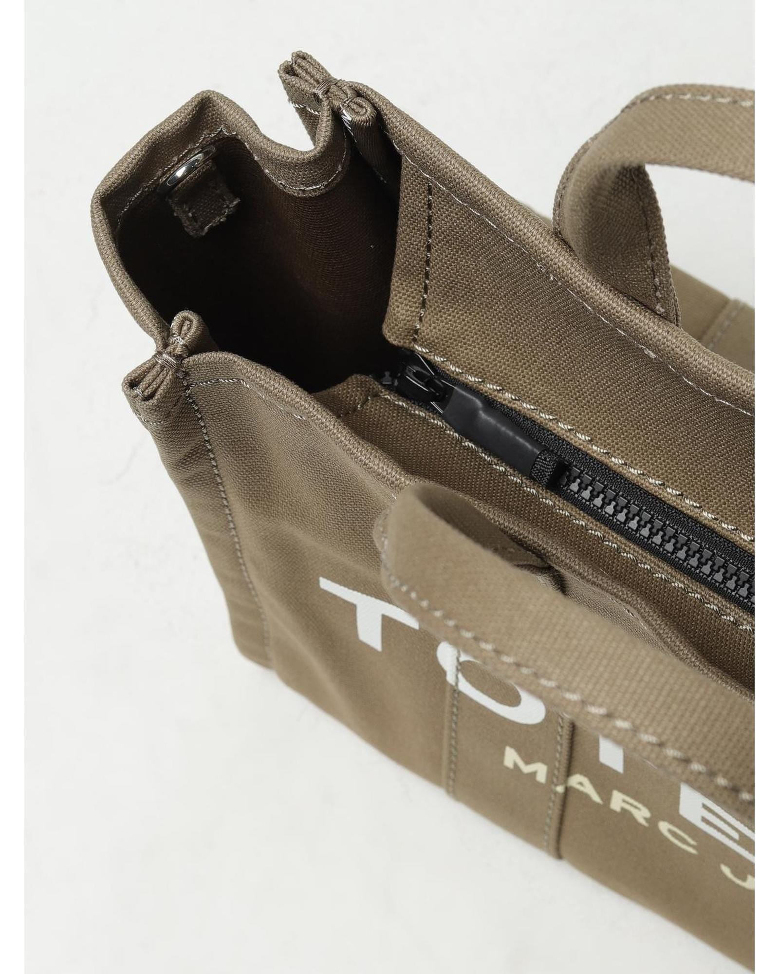 Marc Jacobs Tote Bag Canvas Handbag Wo - Green image 3