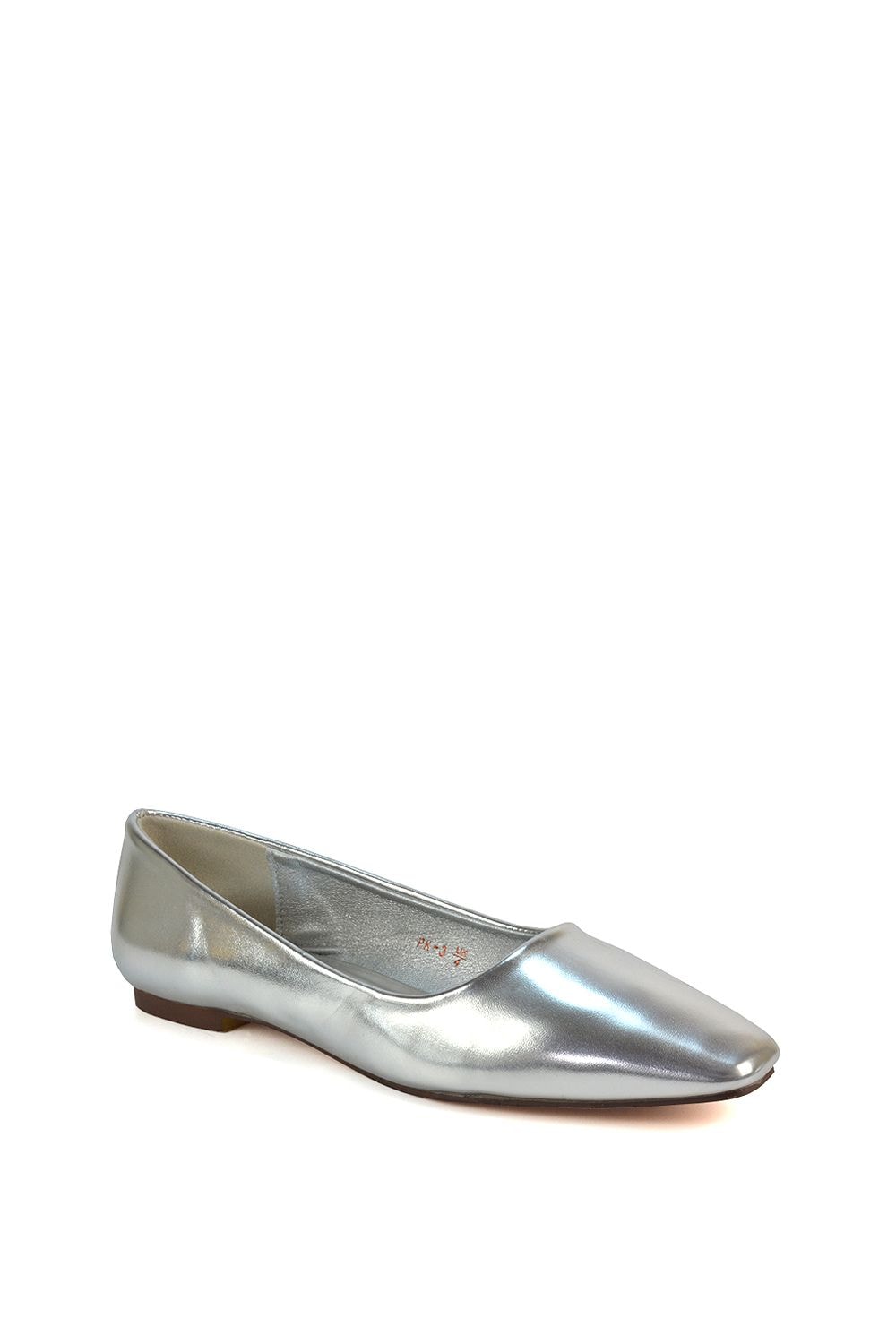 XY London 'Maci' Square Toe Slip On Flat Heel Ballerina Pumps image 2