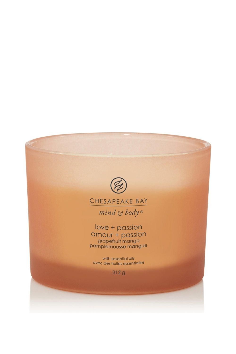 Chesapeake Bay Love + Passion 3 Wick Candle Orange image 2