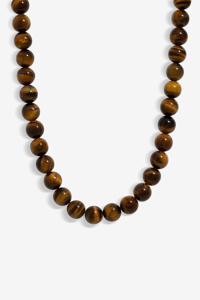 Jon Richard Gold Plated Tigers Eye Necklace