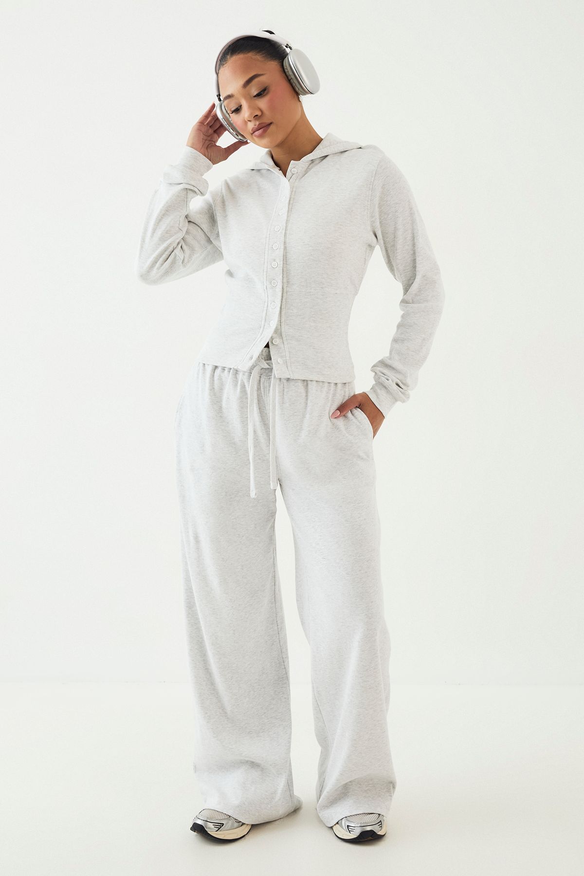 DSGN Studio DSGN Studio Heavy Rib Straight Leg Jogger Ash Grey