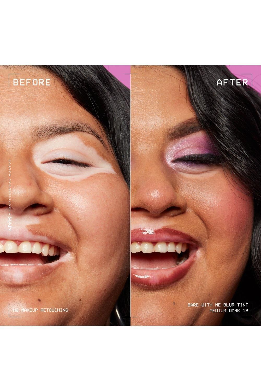 NYX Professional Makeup Bare With Me Blur Tint Foundation Medium Dark image 9