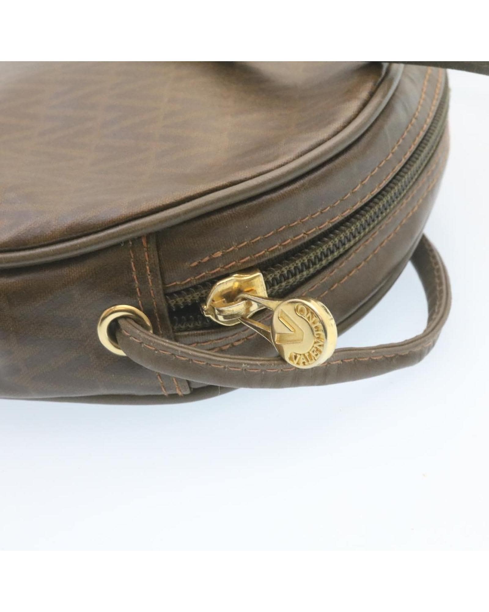 Valentino Preloved Round Leather Crossbody Bag Wo - Brown Shoulder Bags image 10