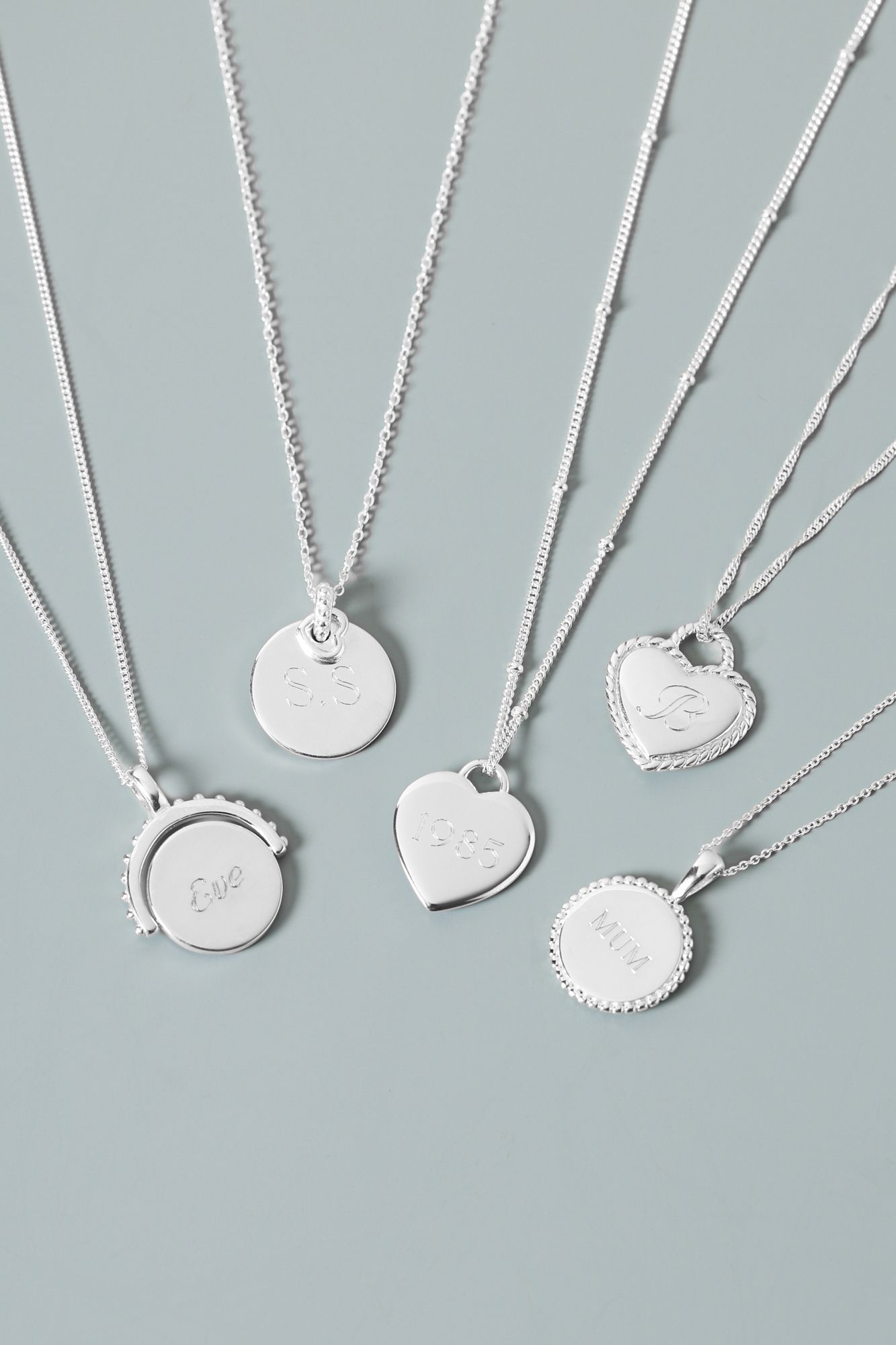 Jon Richard Sterling Silver 925 Polished Beaded Edge Spinner Pendant image 2