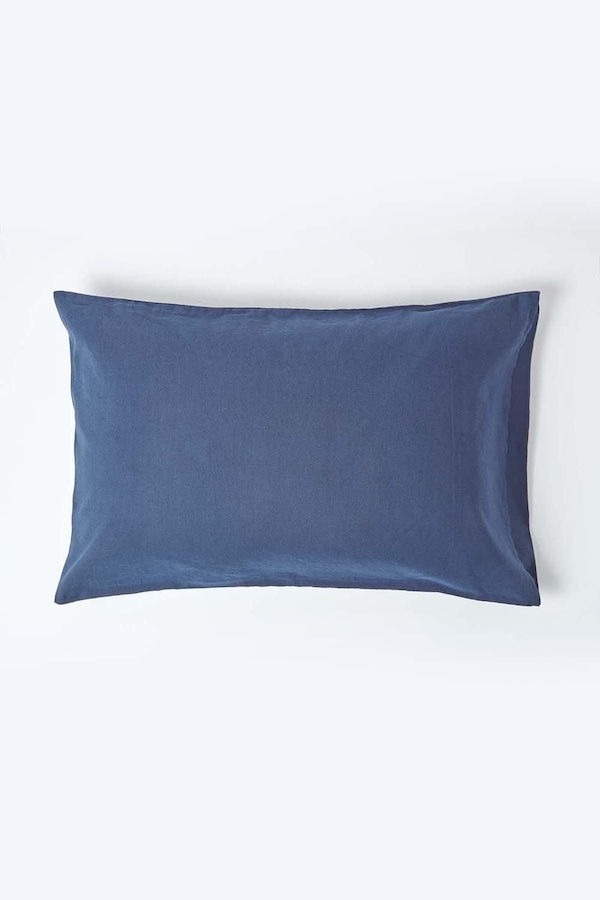 Homescapes Linen Housewife Pillowcase, Standard