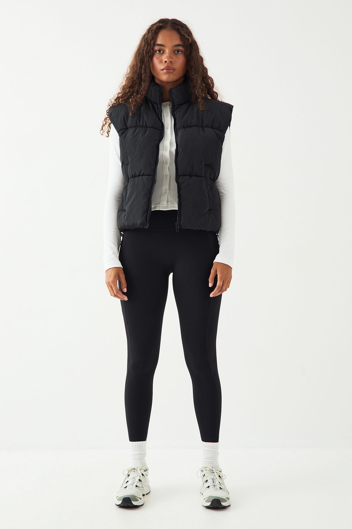 DSGN Studio DSGN Studio Sport Zip Through Puffer Gilet Black image 5