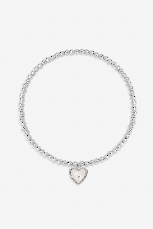 Inicio Sterling Silver Plated Mother of Pearl Celestial Bracelet - Gift Pouch