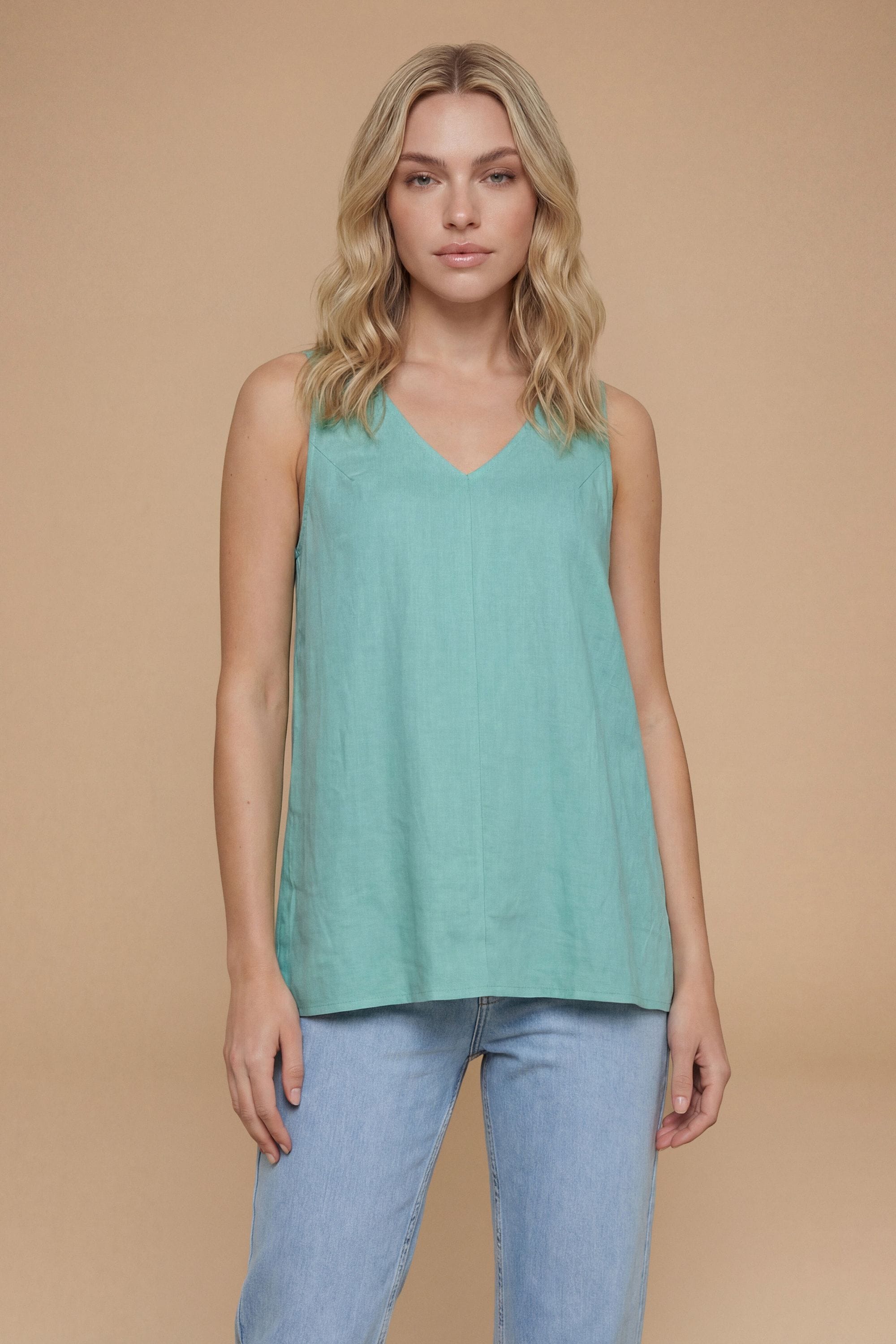 Dorothy Perkins Twist Back Detail Vest Teal