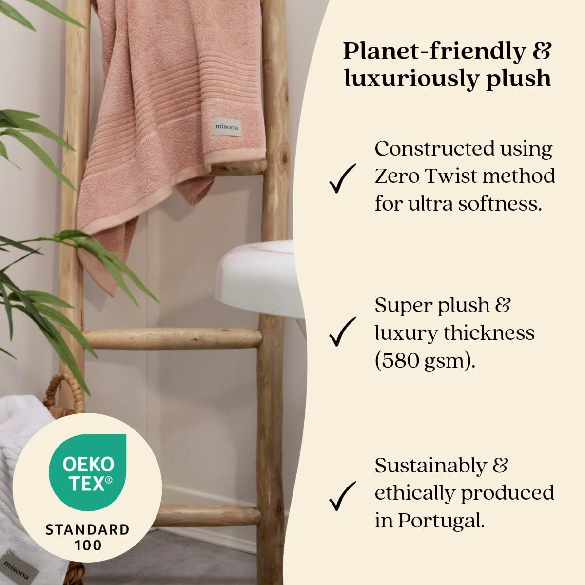 Misona Ultra Soft Bamboo Bath Towel image 2