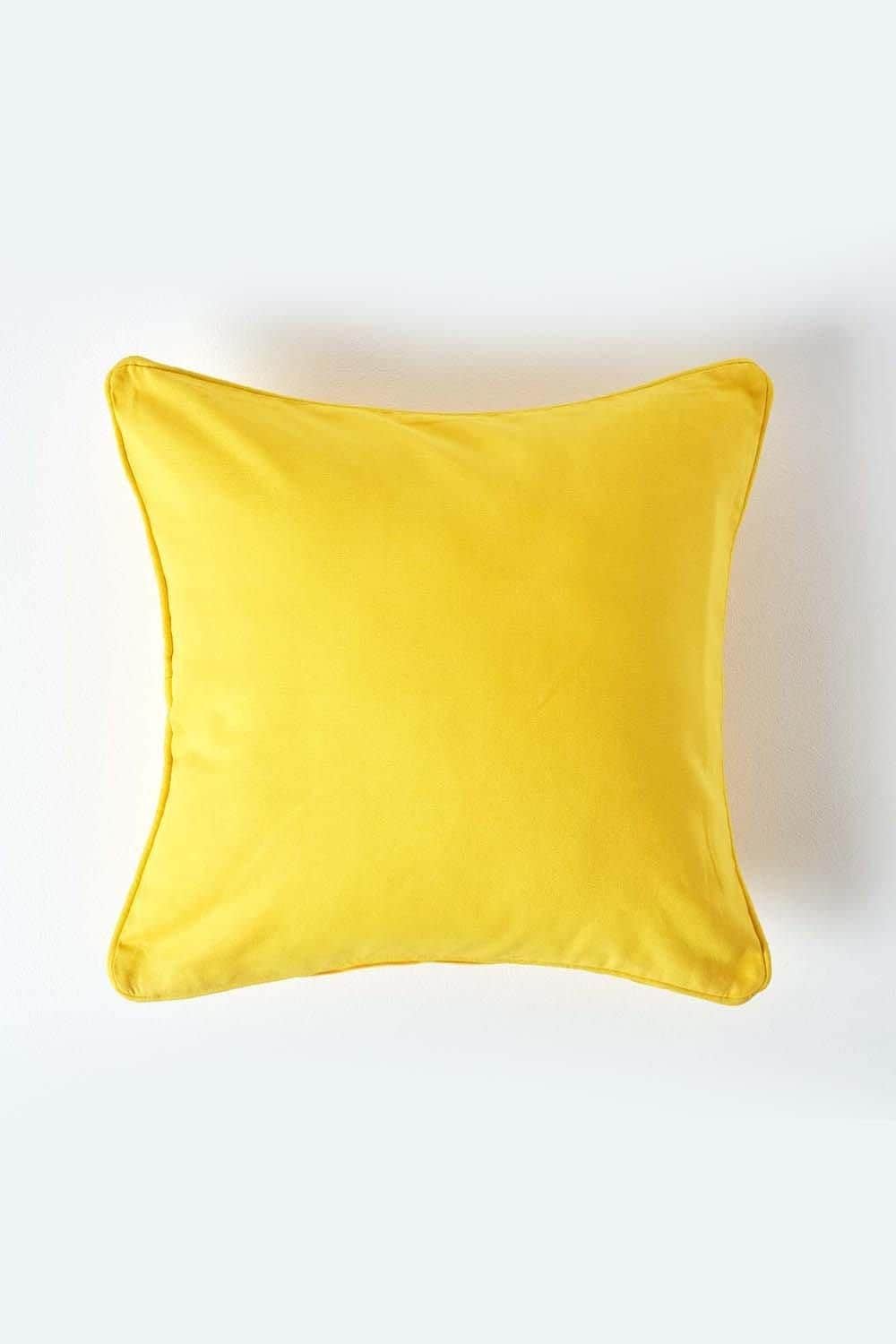 Homescapes Cotton Plain Cushion Cover image 1