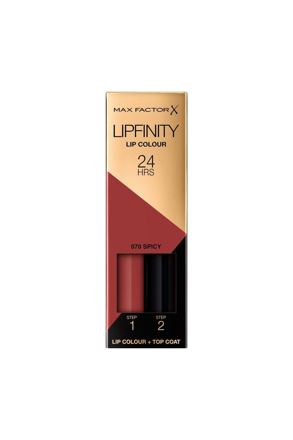 Max Factor Lipfinity 2-Step Long Lasting Lipstick 070 Spicy image 2