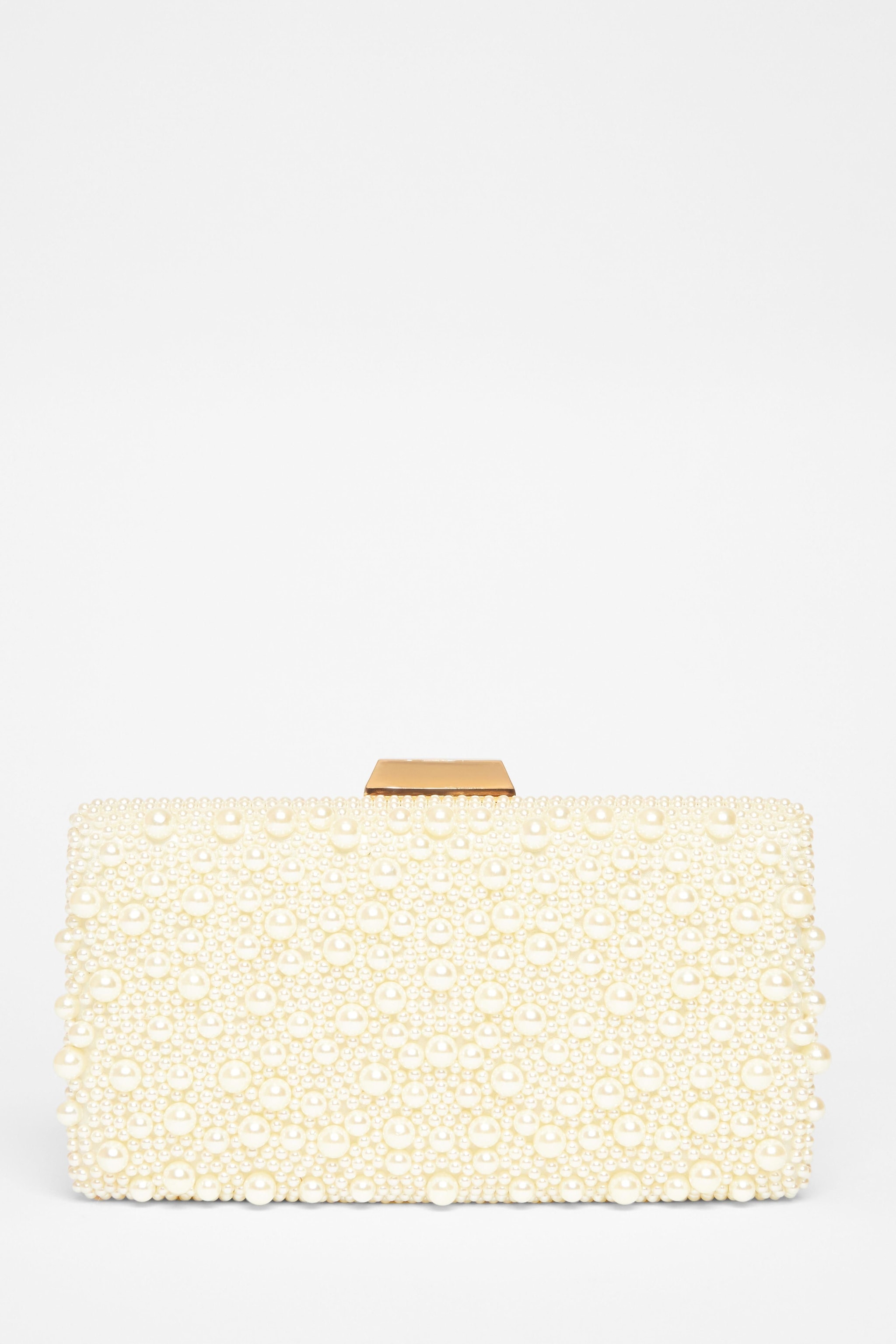 Quiz White Pearl Box Bag image 3