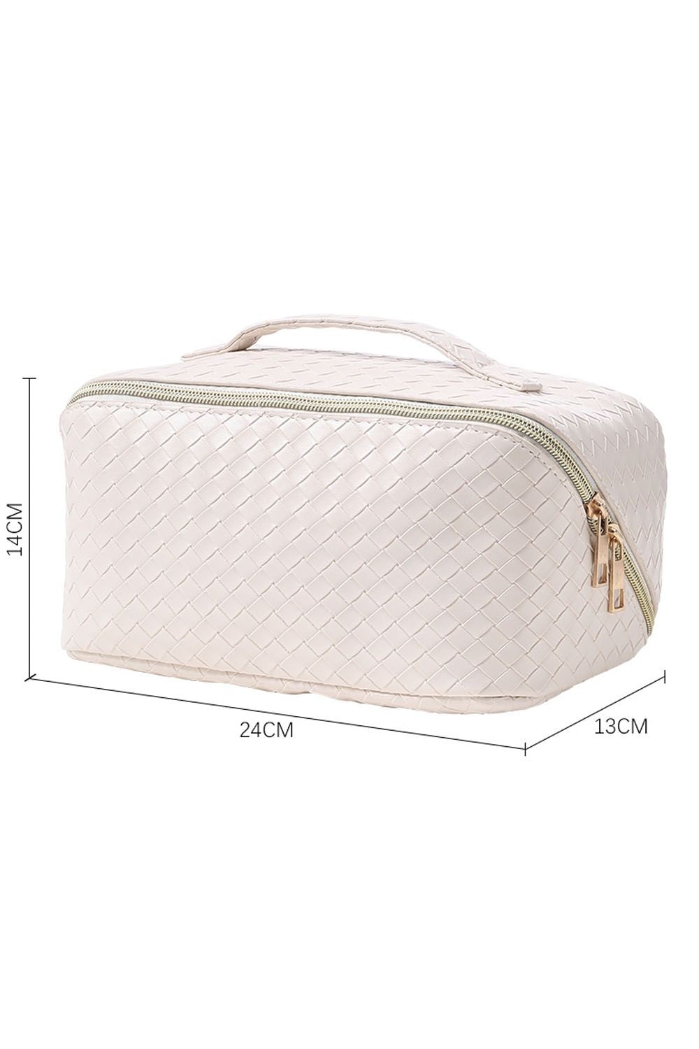 SHEONLY Travel Flat Lay Cosmetic Bag Makeup Storage Toiletry Bag Wash Bag with Handle and Divider for Women Girls image 6