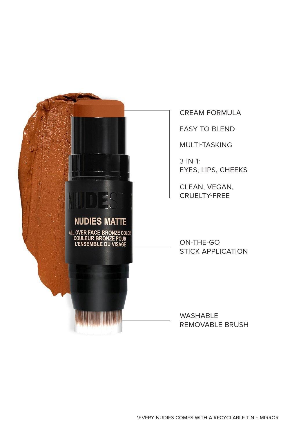 Nudestix Nudies All Over Face Matte Bronze Terracotta Tan image 7