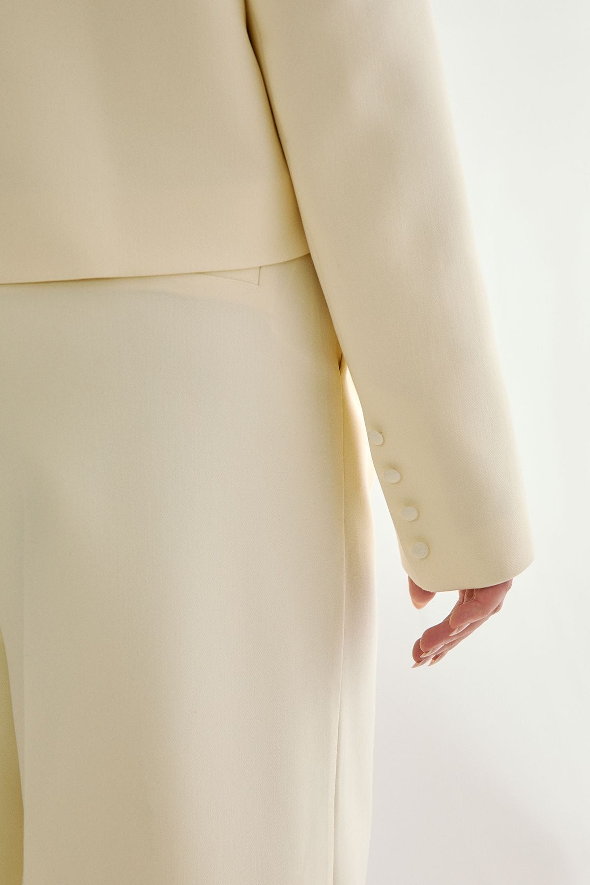 NastyGal Plus Tailored Trucker Jacket Butter image 2