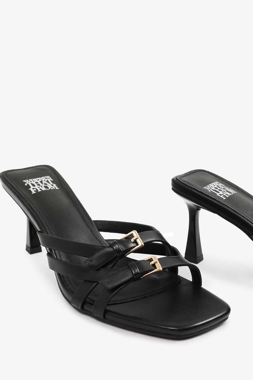 Where's That From 'Torigh' Wide Fit Cross Over Buckle Details Strap Heel image 5