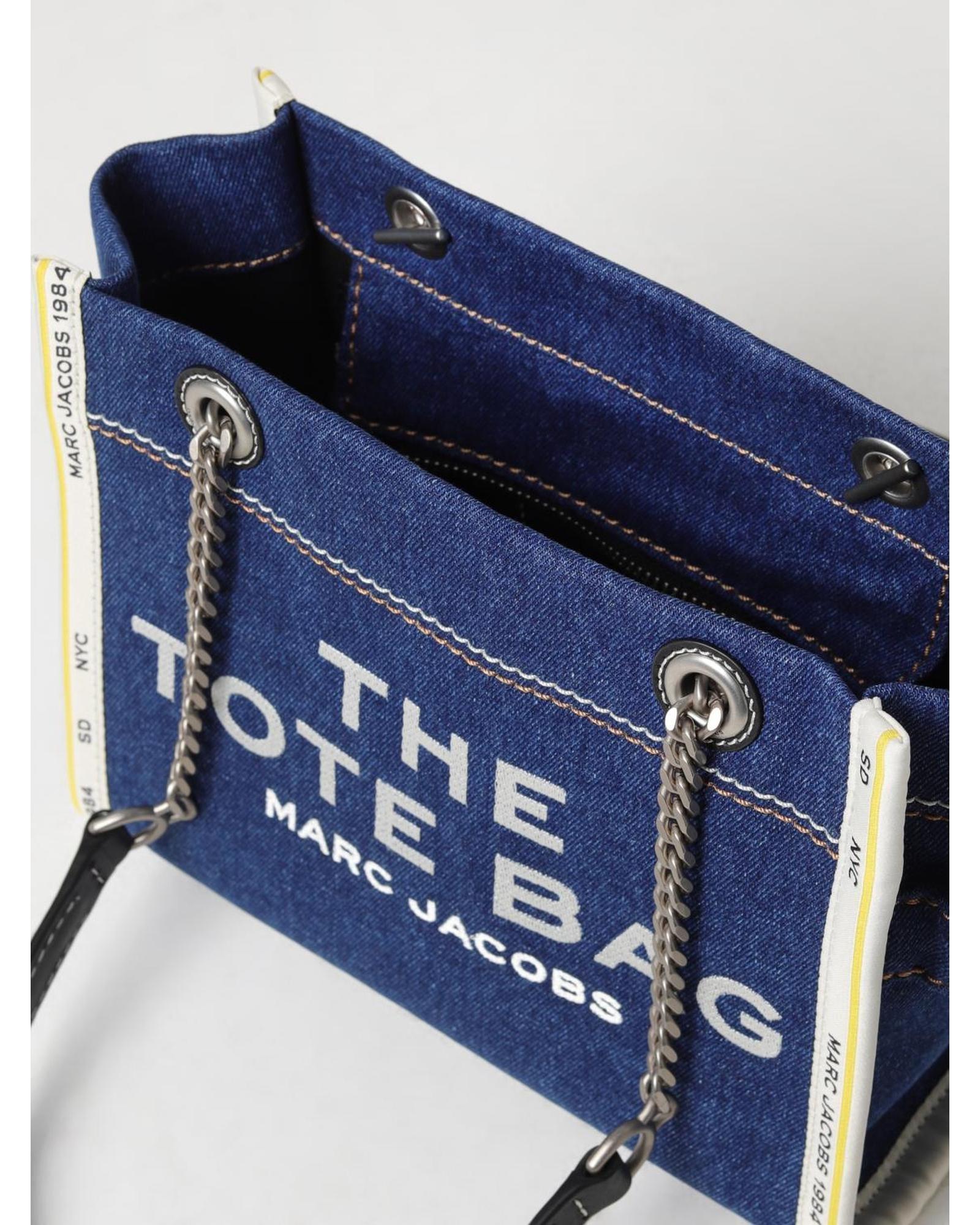 Marc Jacobs Tote Bag Denim Chain Strap Wo - Black Clutch Bags image 4