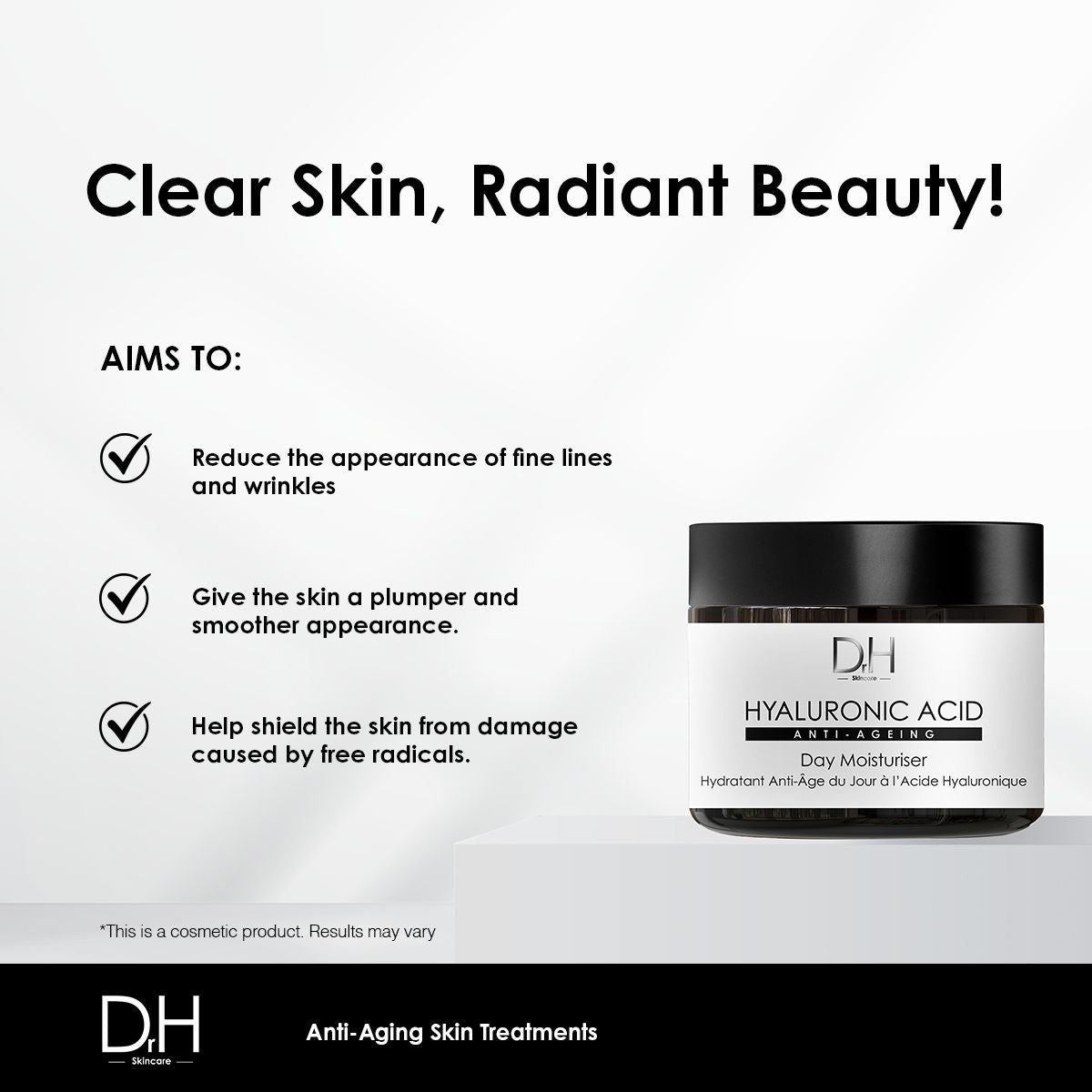 Dr H Hyaluronic Acid Anti-Ageing Day Moisturiser 60ml image 5