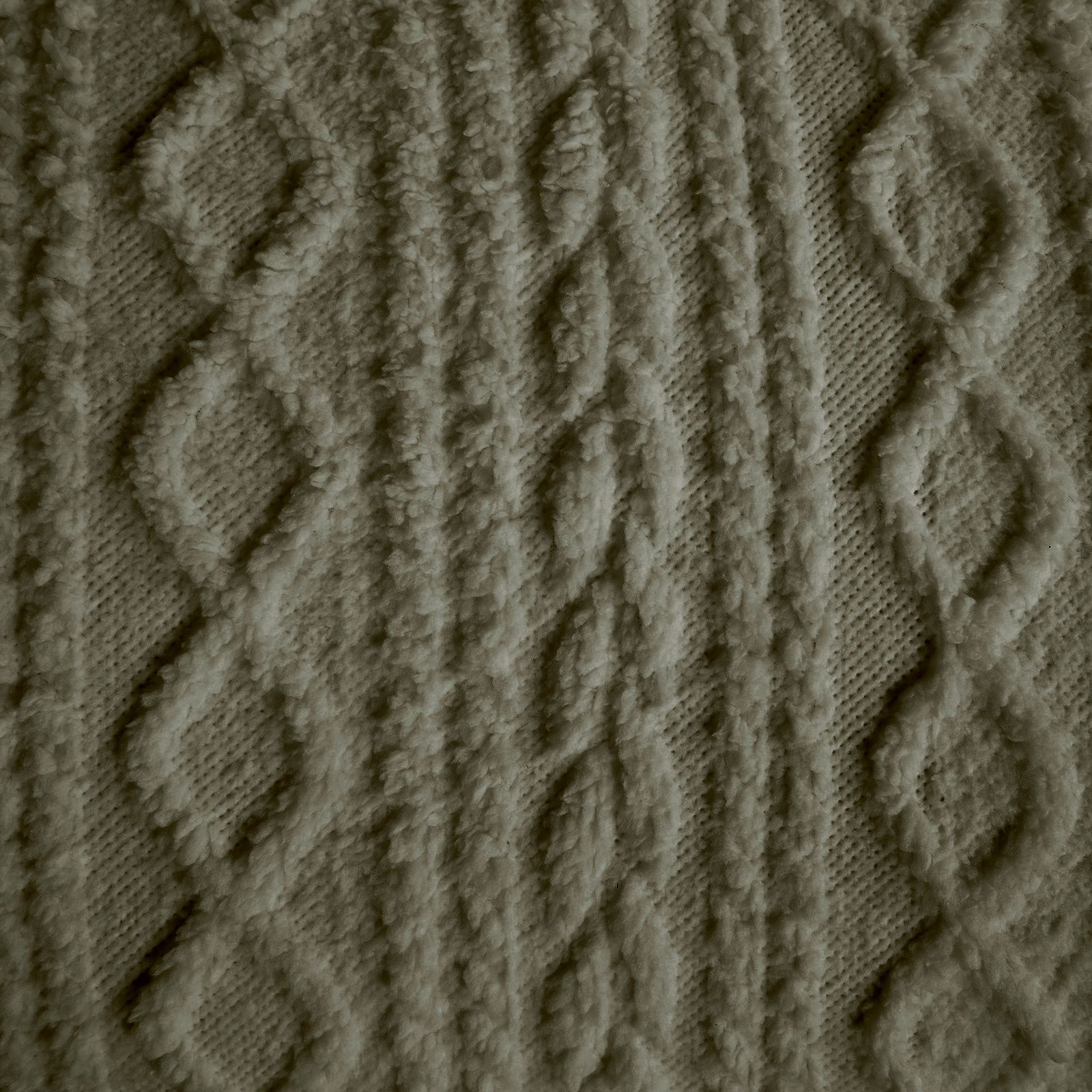 OHS Cable Knit Fleece Duvet Cover Set Warm Reversible Bedding image 6