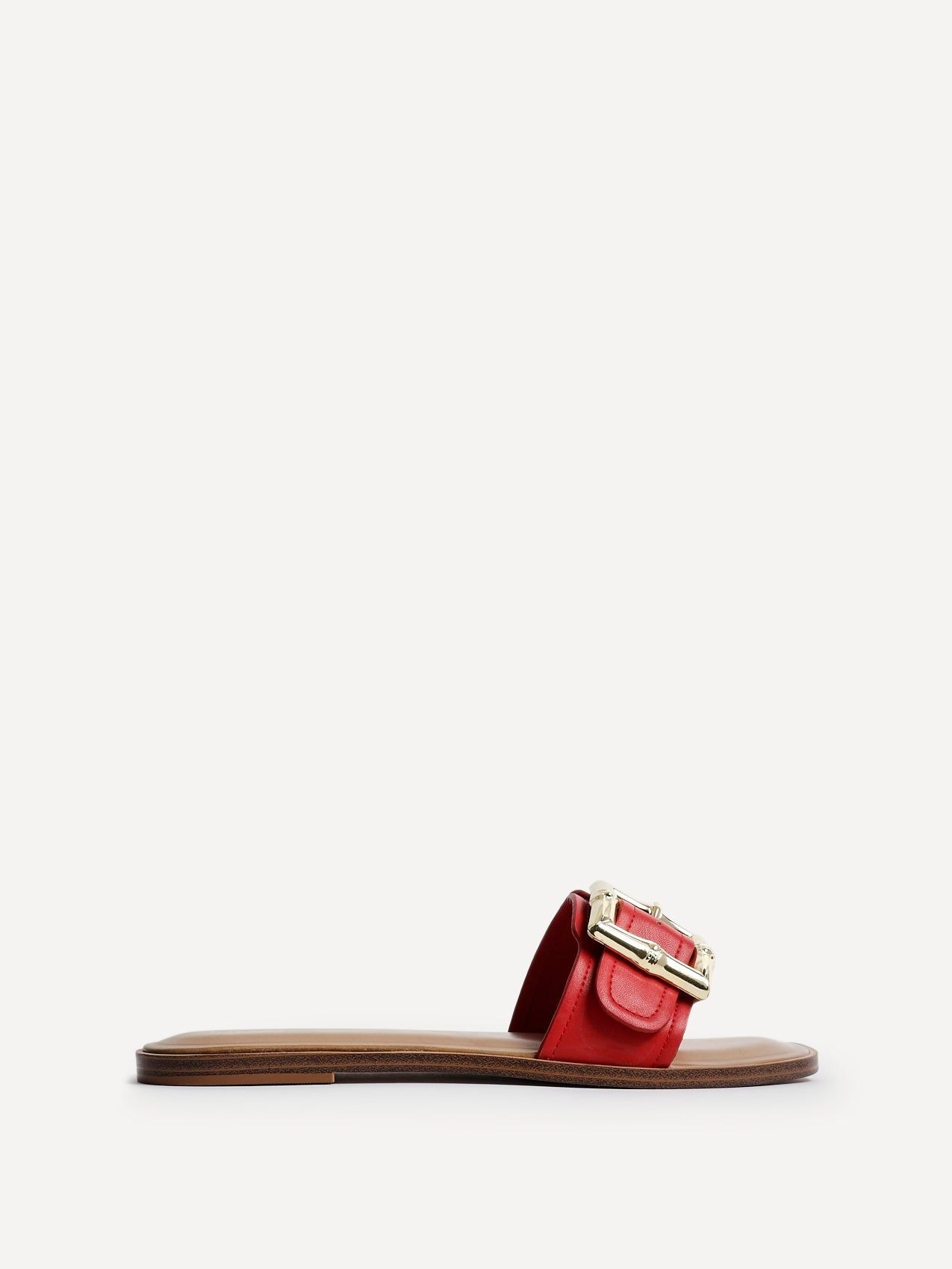 Linzi Tyla Red Flat Slider Sandals