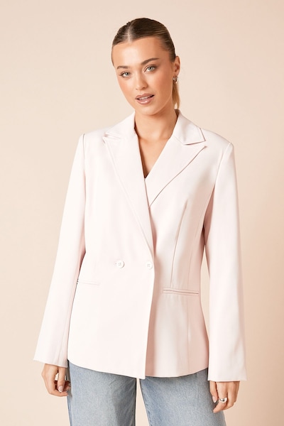 Dorothy Perkins Tailored Seam Front Detail Blazer Blush