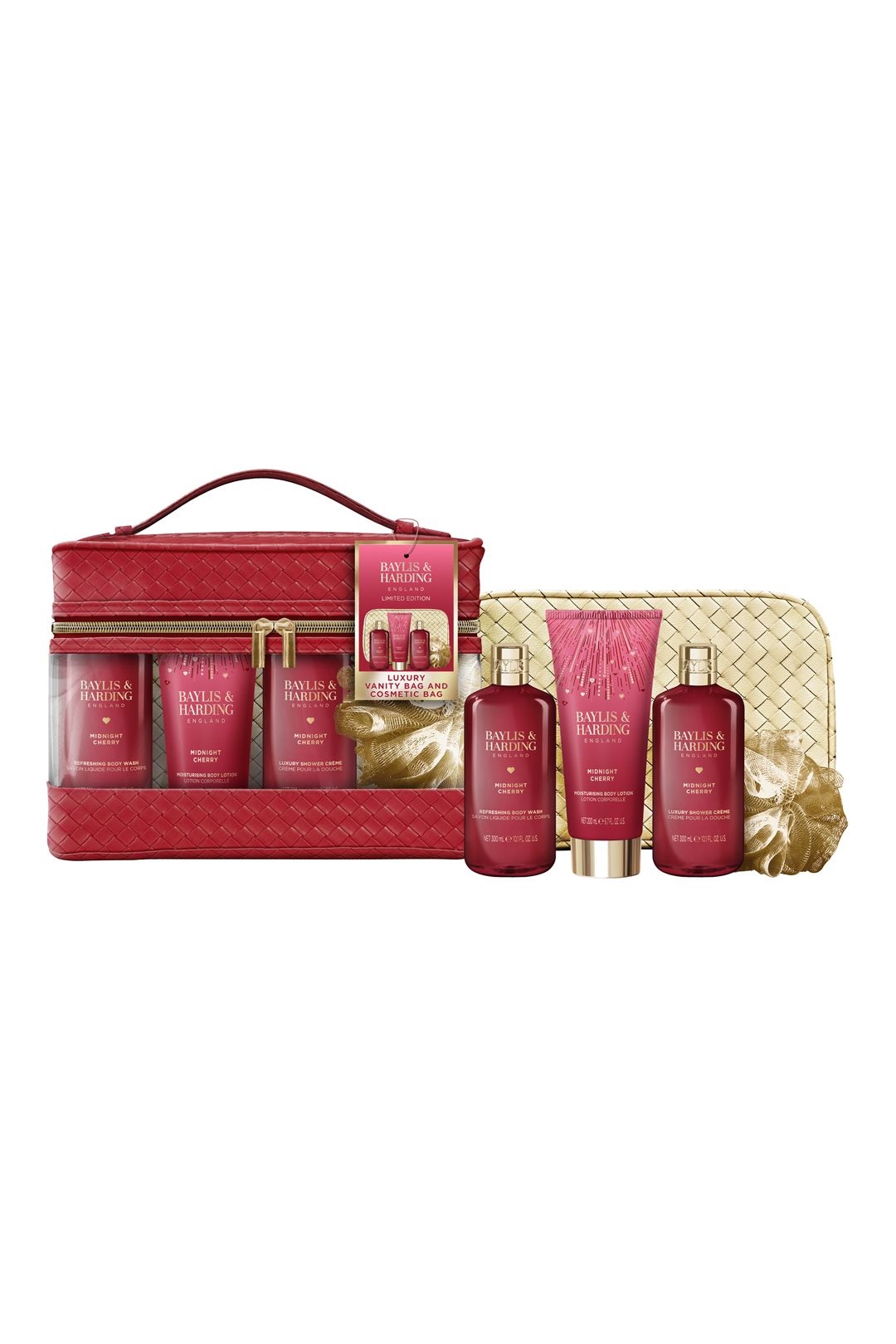 Baylis & Harding Midnight Cherry Bags Of Beauty Gift Set Multi image 3
