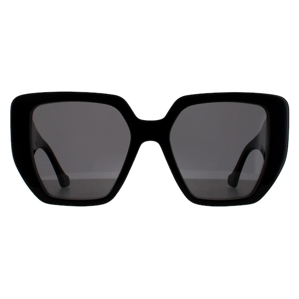 Gucci Square Black Grey Sunglasses