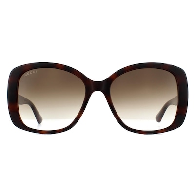 Gucci Butterfly Havana Brown Gradient GG0762S Sunglasses