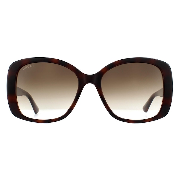 Gucci Butterfly Havana Brown Gradient GG0762S Sunglasses