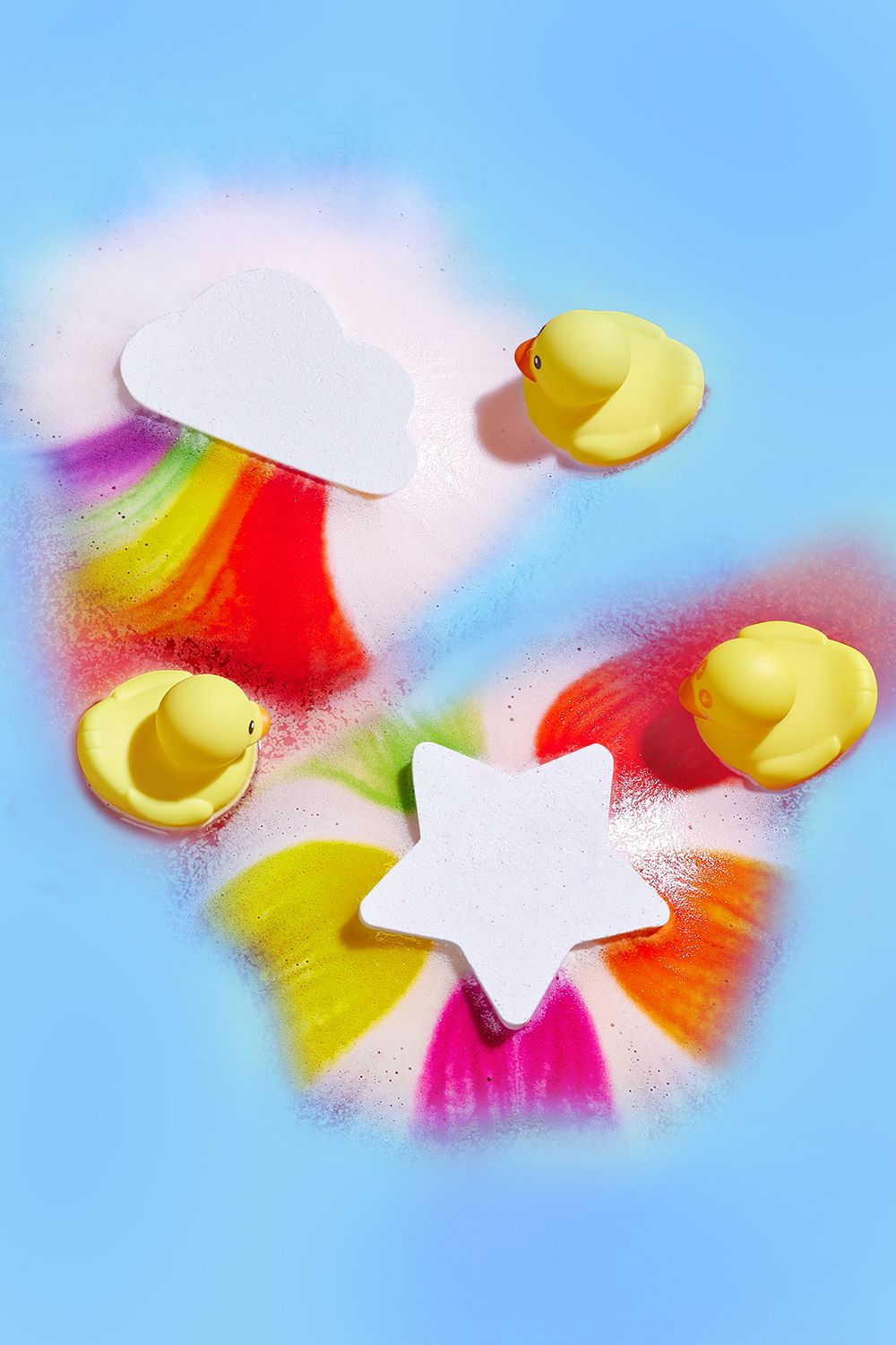 Living and Home 8Pcs Star Cloud Rainbow Bath Bomb Set image 4