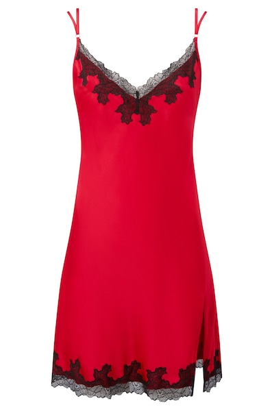 Ann Summers Sorella Satin Chemise Red