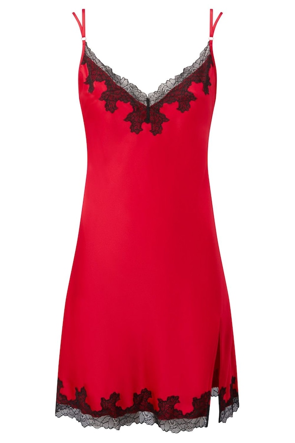 Ann Summers Sorella Satin Chemise Red