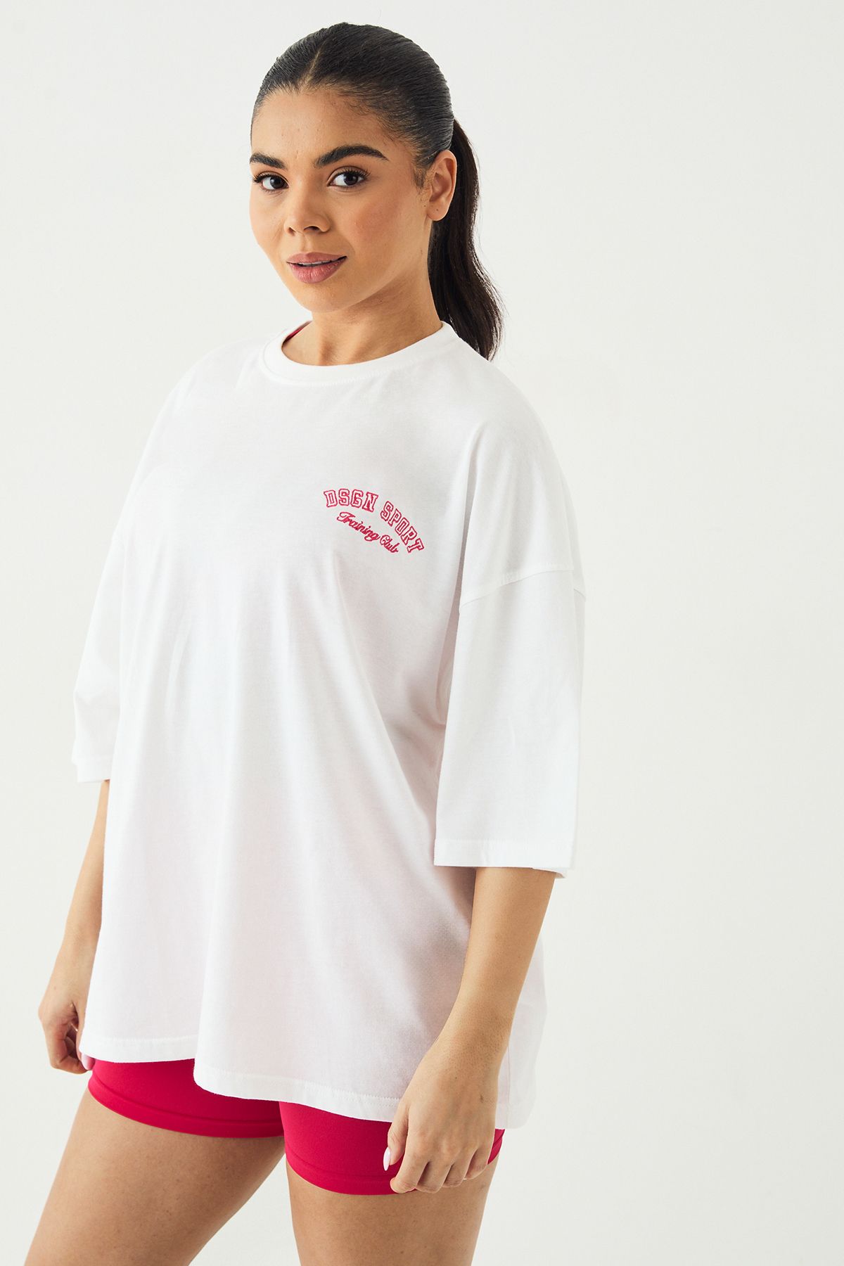 DSGN Studio DSGN Studio Sport Training Club Oversized T-Shirt White image 1